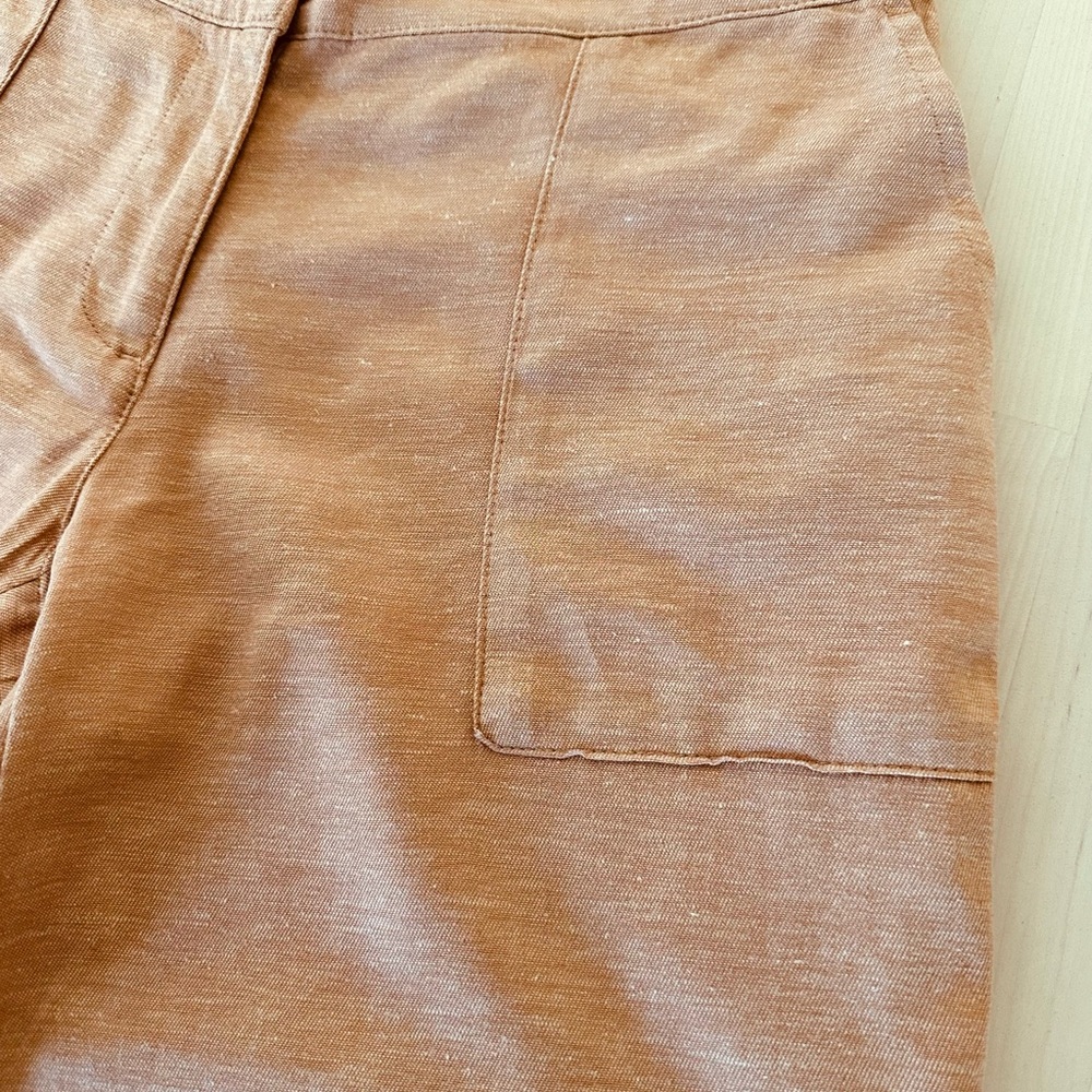J Jill Pure Elements Hemp Blend Capri Pants Women Size xs Petite Natural Vibe - Picture 3 of 6